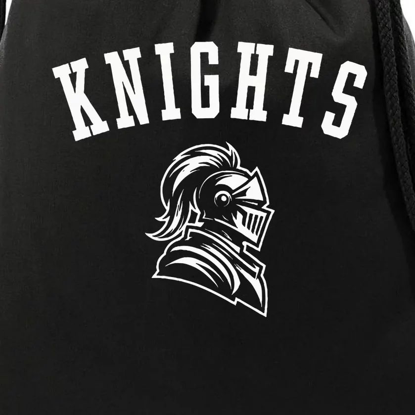 Knights Mascot For Players And Fans Drawstring Bag