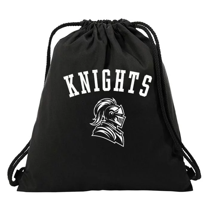 Knights Mascot For Players And Fans Drawstring Bag