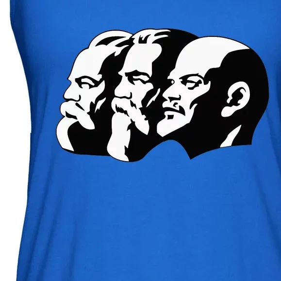 Karl Marx Friedrich Engels Vladimir Lenin Sovi8 Propaganda Ladies Essential Flowy Tank