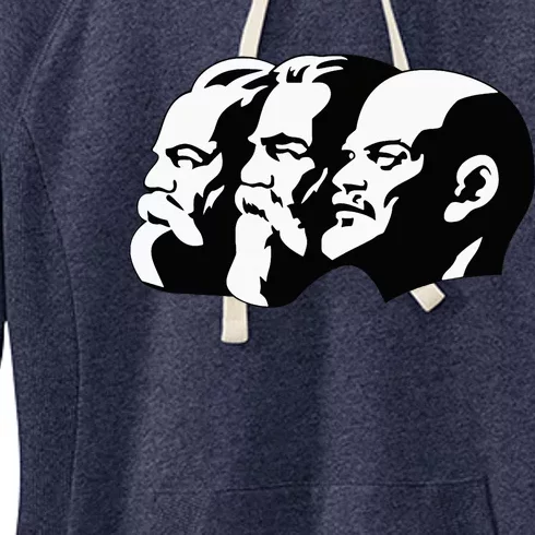 Karl Marx Friedrich Engels Vladimir Lenin Sovi8 Propaganda Women's Fleece Hoodie