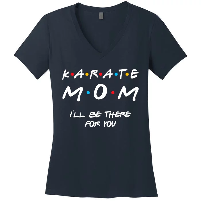 Karate Mom Girl Boy Mom For Wo Mom Life Women's V-Neck T-Shirt