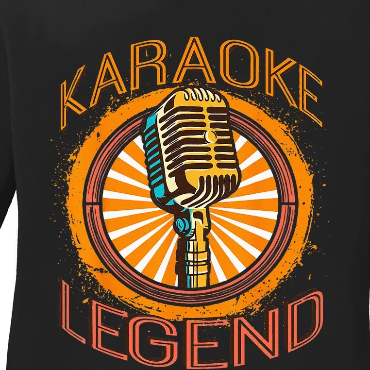 Karaoke Music Gifts Sing Music Bar Singer Karaoke Legend Ladies Long Sleeve Shirt