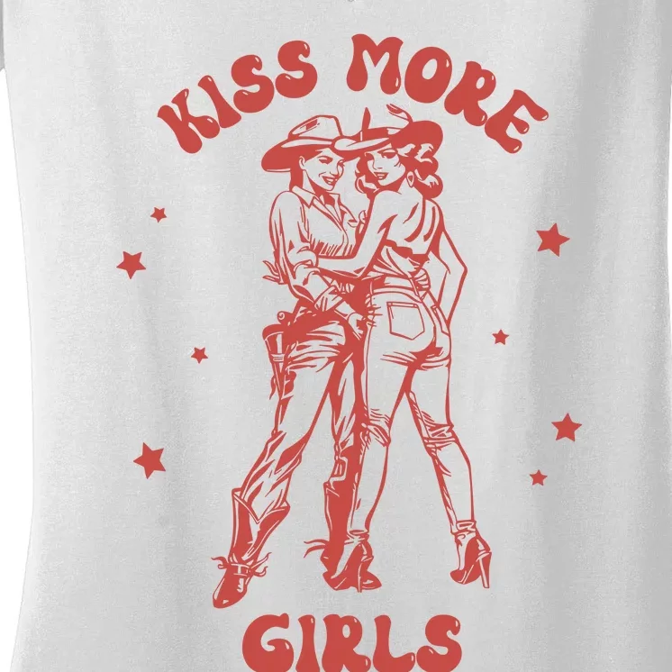 Kiss More Girl Women's V-Neck T-Shirt