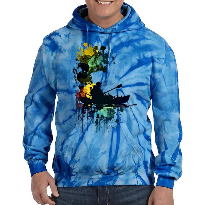 Kayak Meaningful Gift Tie Dye Hoodie