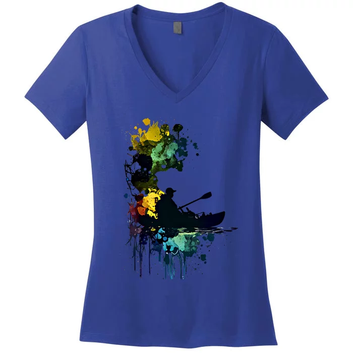 Kayak Meaningful Gift Women's V-Neck T-Shirt