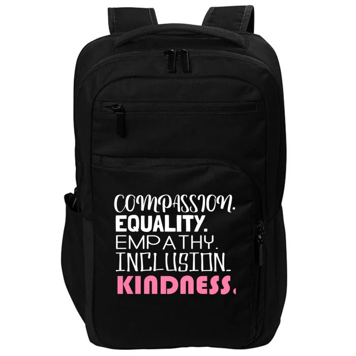 Kindness Matters Hu Equality Inclusion Clothing Cool Gift Impact Tech Backpack