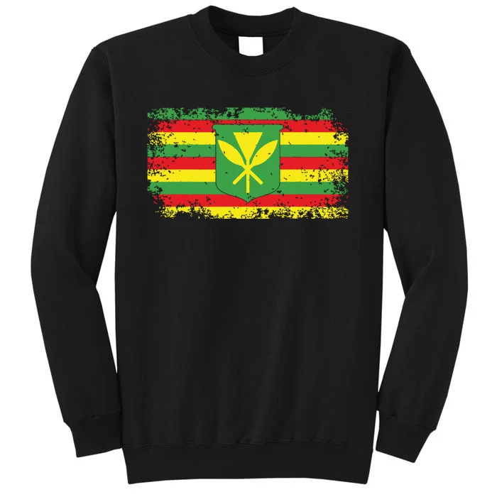 Kanaka Maoli Hawaiian Flag Pride Distressed Sovereign Gifts Sweatshirt