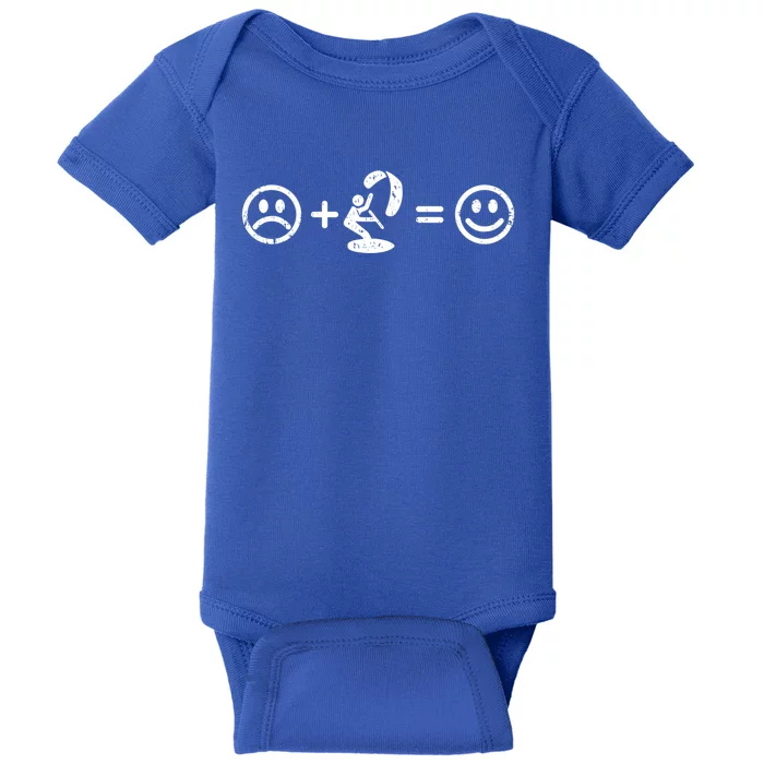 KiteSurfing Makes Happy Gift KiteBoarding Meaningful Gift Baby Bodysuit