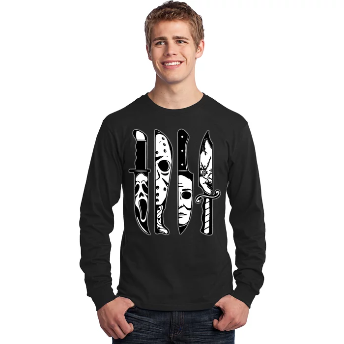 Knives Machete Horror Movies Halloween Long Sleeve Shirt