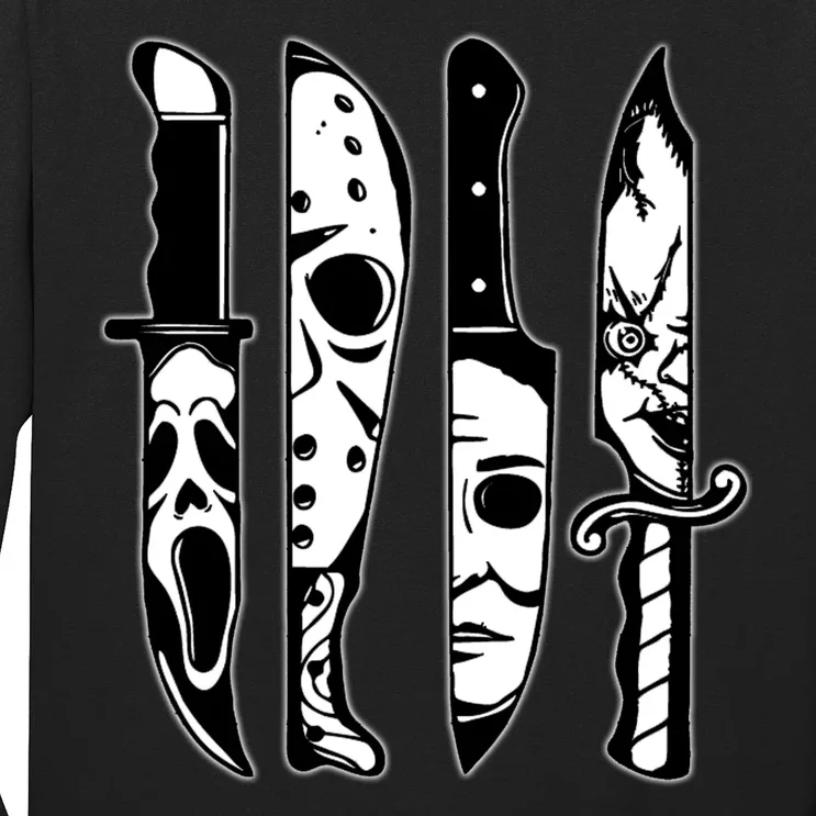 Knives Machete Horror Movies Halloween Long Sleeve Shirt