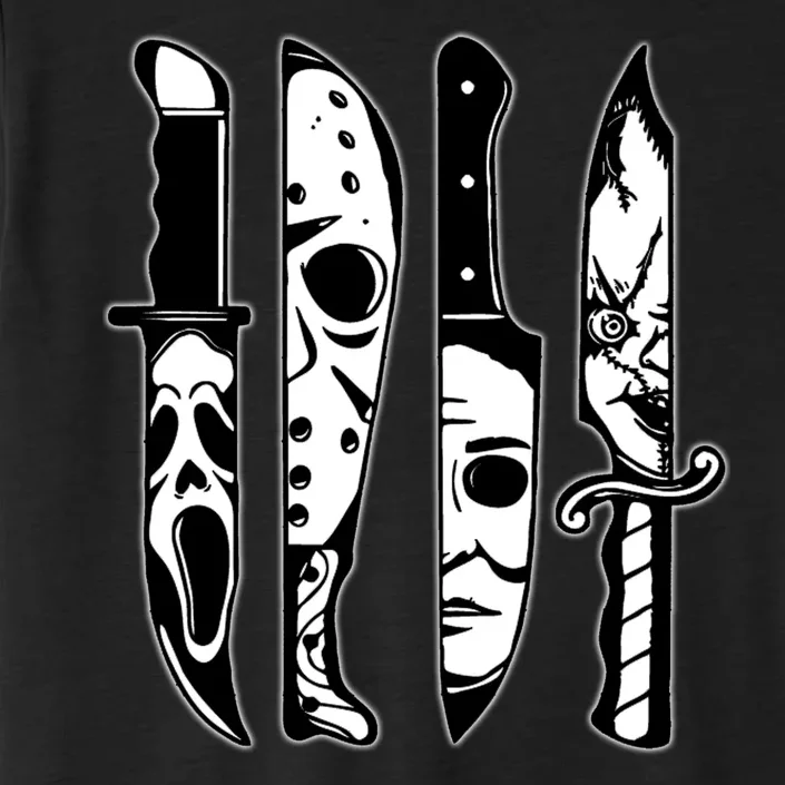 Knives Machete Horror Movies Halloween ChromaSoft Performance T-Shirt