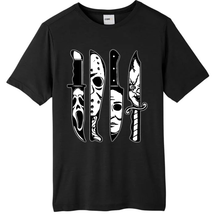 Knives Machete Horror Movies Halloween ChromaSoft Performance T-Shirt