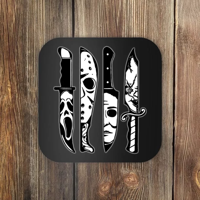 Knives Machete Horror Movies Halloween Coaster