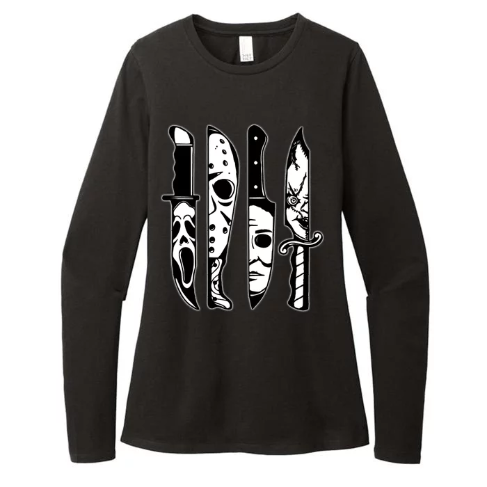 Knives Machete Horror Movies Halloween Womens CVC Long Sleeve Shirt