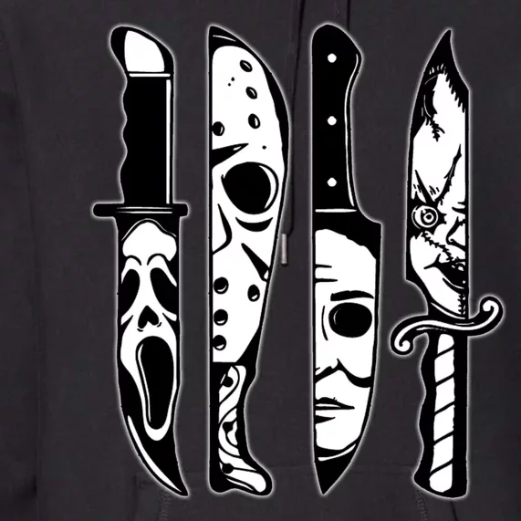 Knives Machete Horror Movies Halloween Premium Hoodie