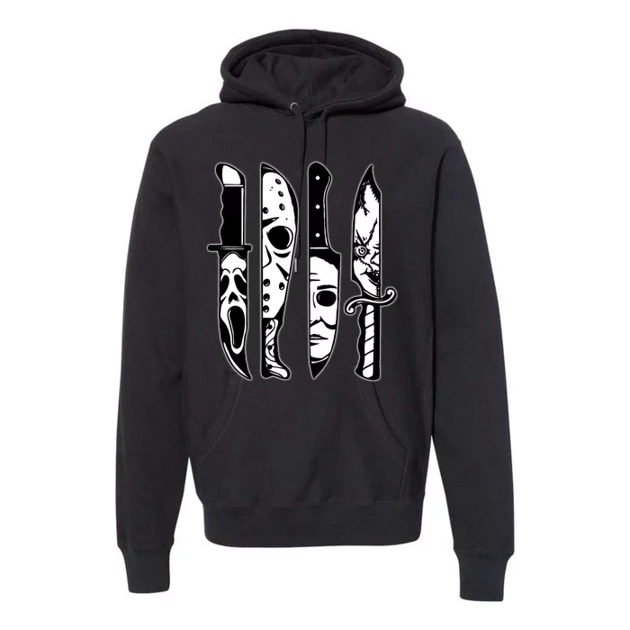 Knives Machete Horror Movies Halloween Premium Hoodie