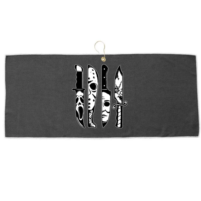 Knives Machete Horror Movies Halloween Large Microfiber Waffle Golf Towel