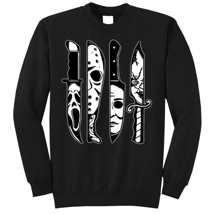 Knives Machete Horror Movies Halloween Tall Sweatshirt