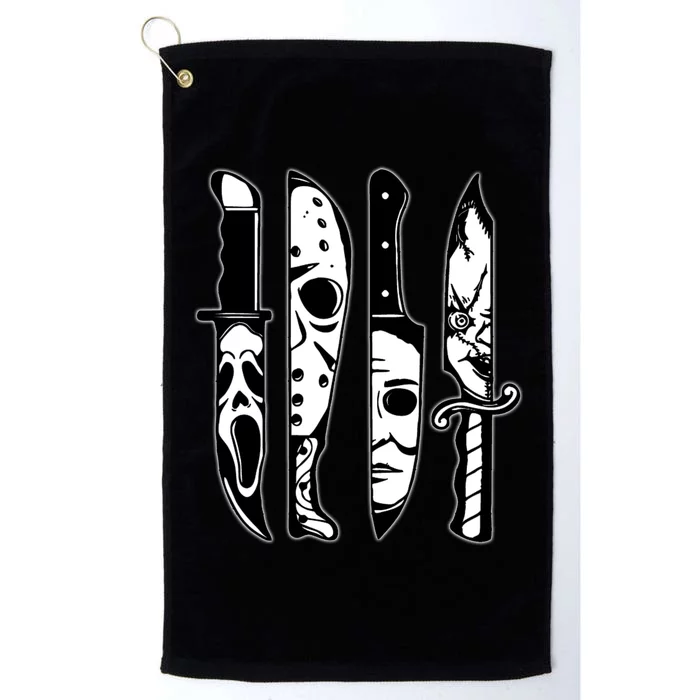 Knives Machete Horror Movies Halloween Platinum Collection Golf Towel