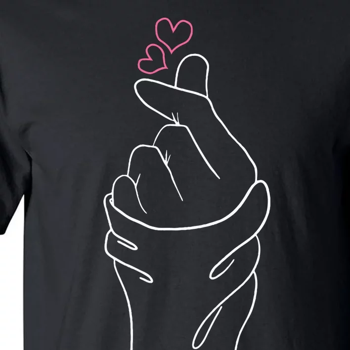 Kpop Merch Hand Symbol Heart Kdrama Korean Pop Music Tall T-Shirt