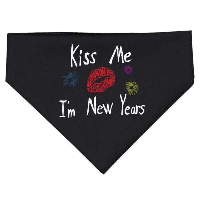 Kiss Me I’M New Years 2024 USA-Made Doggie Bandana