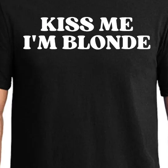 Kiss Me I'm Blonde Funny Quote Aesthetic 2000s Pajama Set