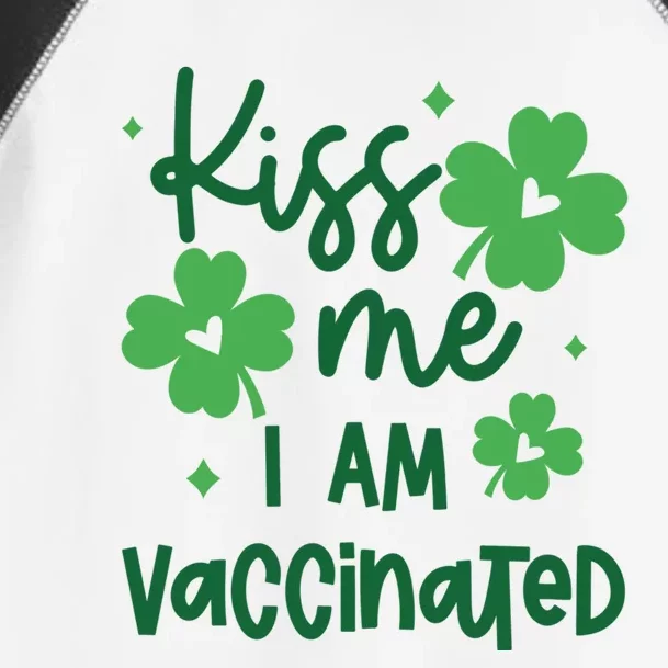 Kiss Me I Am Vaccinated For St Patrick's Day Gift Toddler Fine Jersey T-Shirt