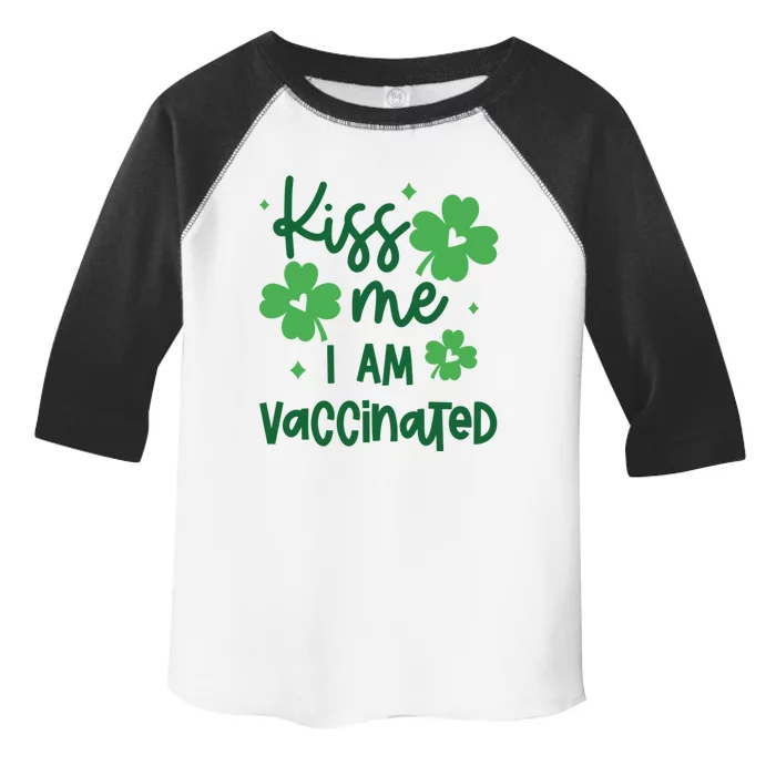 Kiss Me I Am Vaccinated For St Patrick's Day Gift Toddler Fine Jersey T-Shirt