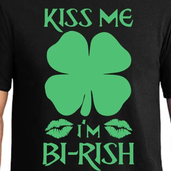 Kiss Me I'm Bigiftrish Birish Irish Bisexual Pride Sharmcok Cute Gift Pajama Set