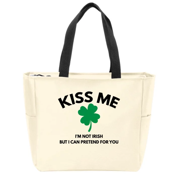 Kiss Me Im Not Irish Zip Tote Bag