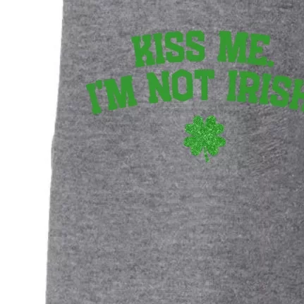 Kiss Me I'm Not Irish St Patricks Day Gifts Shamrock Doggie 3-End Fleece Hoodie