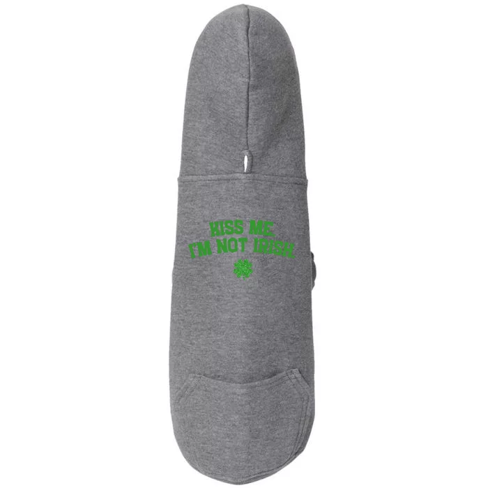 Kiss Me I'm Not Irish St Patricks Day Gifts Shamrock Doggie 3-End Fleece Hoodie