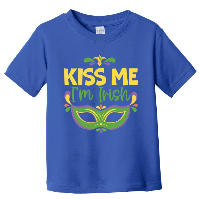 Kiss Me I'm Irish Mardi Gras Parade Masquerade Meaningful Gift Toddler T-Shirt