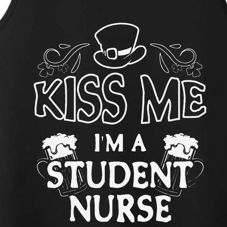 Kiss Me I'm A Student Nurse Performance Tank