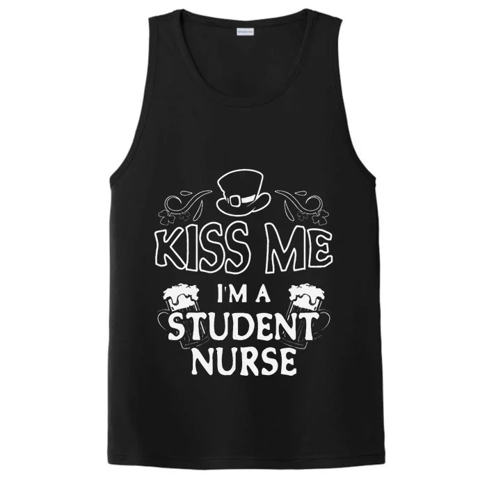 Kiss Me I'm A Student Nurse Performance Tank