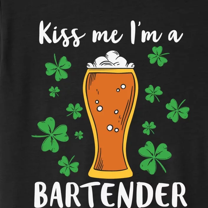 Kiss Me Im A Bartender ChromaSoft Performance T-Shirt