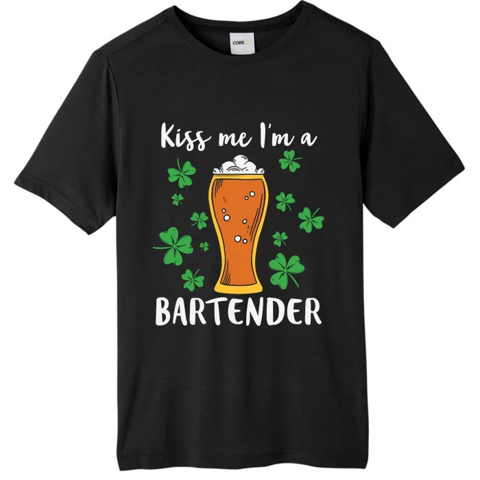 Kiss Me Im A Bartender ChromaSoft Performance T-Shirt