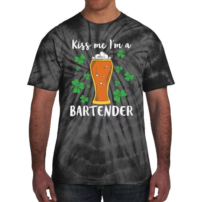 Kiss Me Im A Bartender Tie-Dye T-Shirt