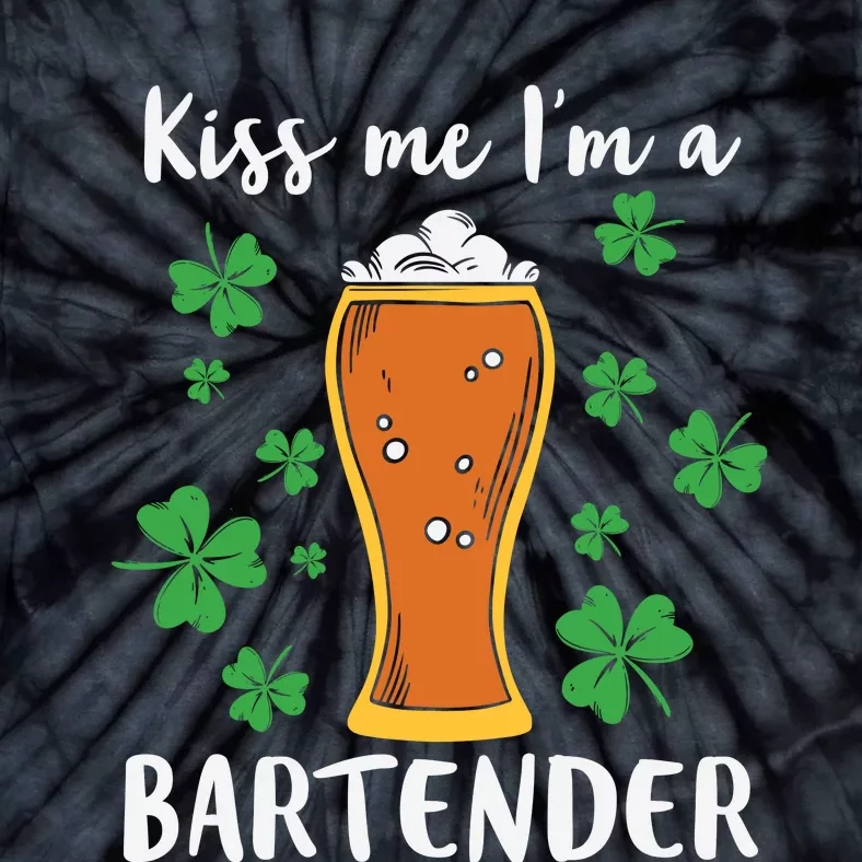 Kiss Me Im A Bartender Tie-Dye T-Shirt