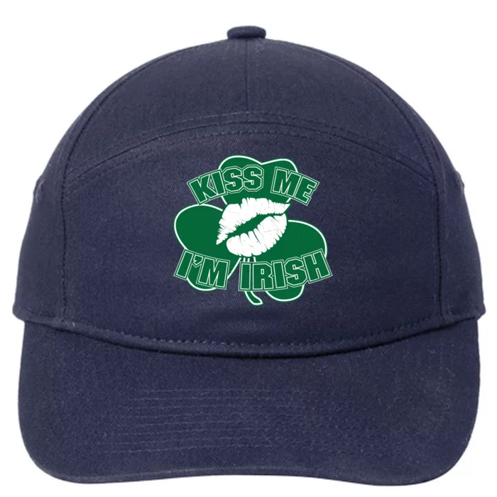 Kiss Me I'm Irish Lips 7-Panel Snapback Hat