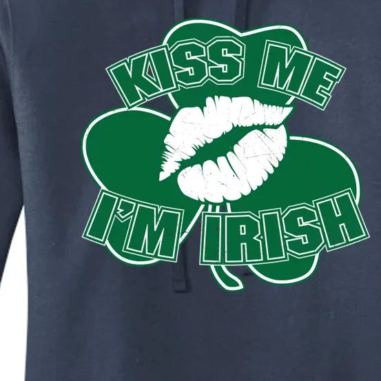 Kiss Me I'm Irish Lips Women's Pullover Hoodie