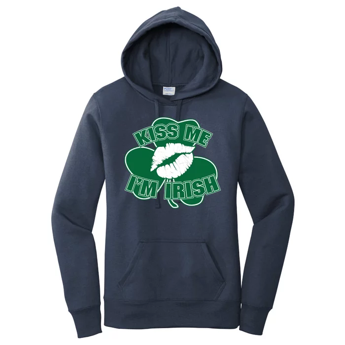 Kiss Me I'm Irish Lips Women's Pullover Hoodie