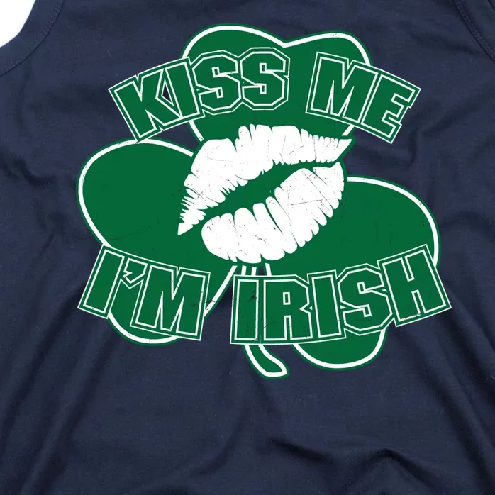 Kiss Me I'm Irish Lips Tank Top