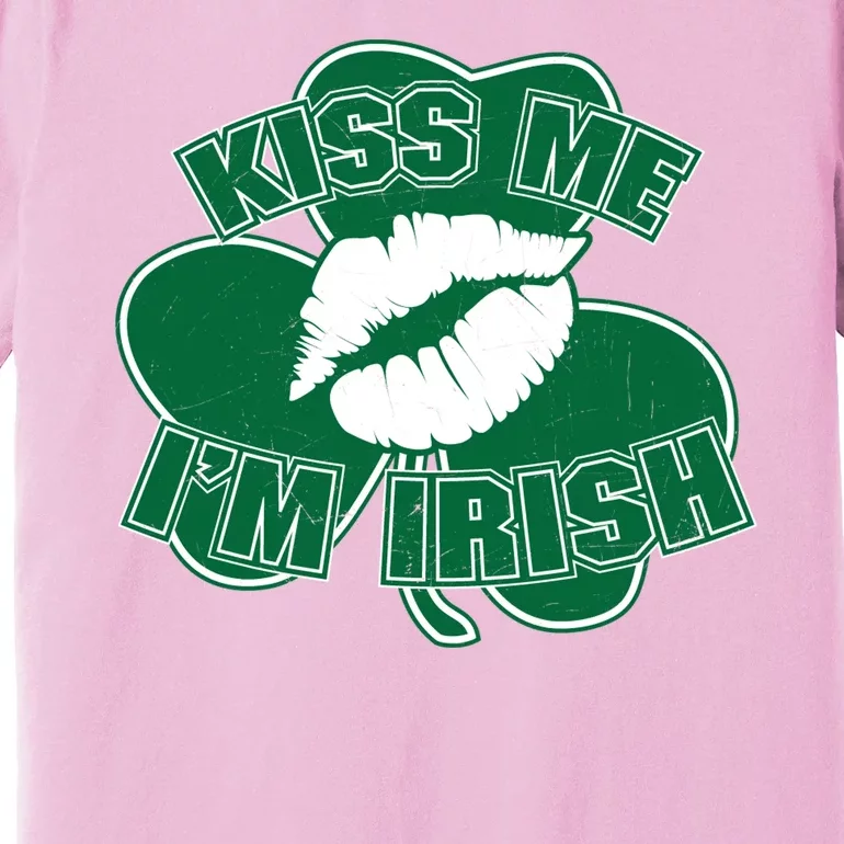 Kiss Me I'm Irish Lips Premium T-Shirt