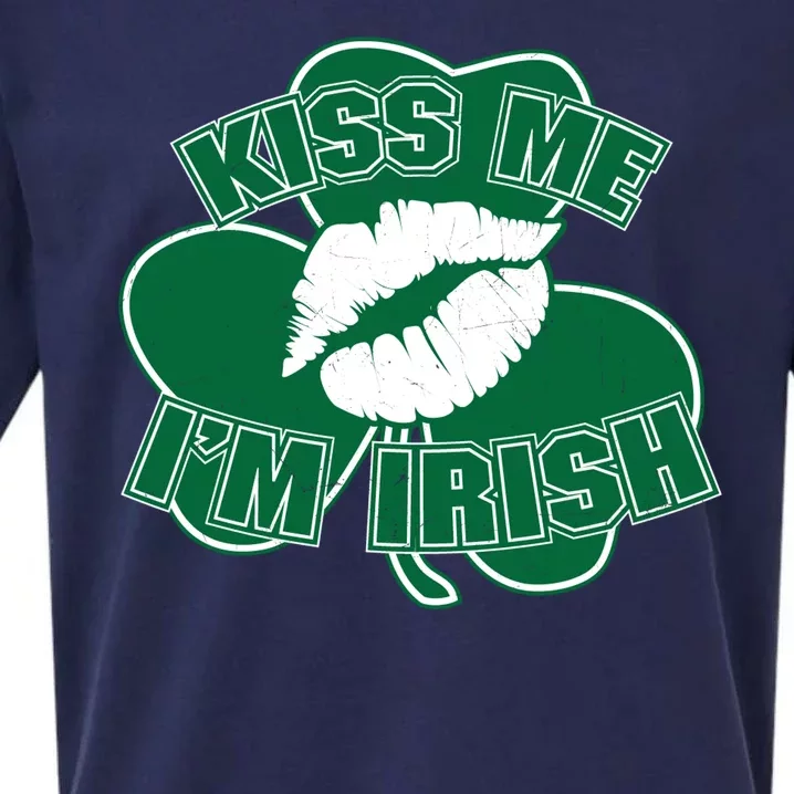 Kiss Me I'm Irish Lips Sueded Cloud Jersey T-Shirt