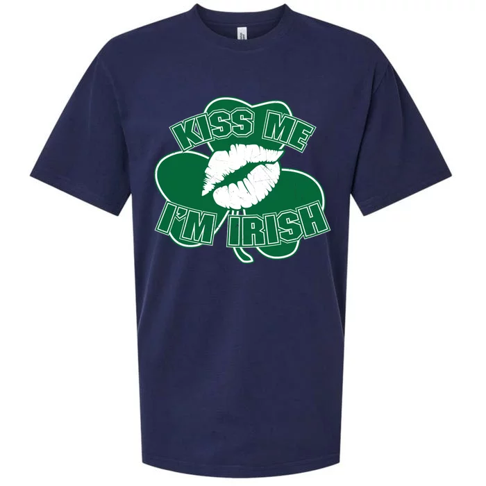 Kiss Me I'm Irish Lips Sueded Cloud Jersey T-Shirt