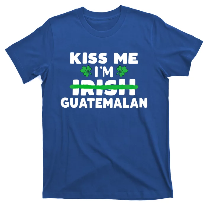 Kiss Me I'm Irish Guatemalan Patriotic St Patricks Day Humor Cute Gift T-Shirt