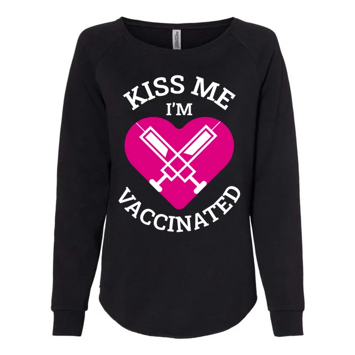 Kiss Me I'm Vaccinated Womens California Wash Sweatshirt