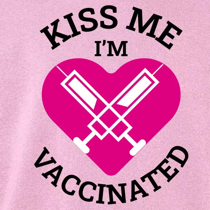 Kiss Me I'm Vaccinated Toddler Hoodie