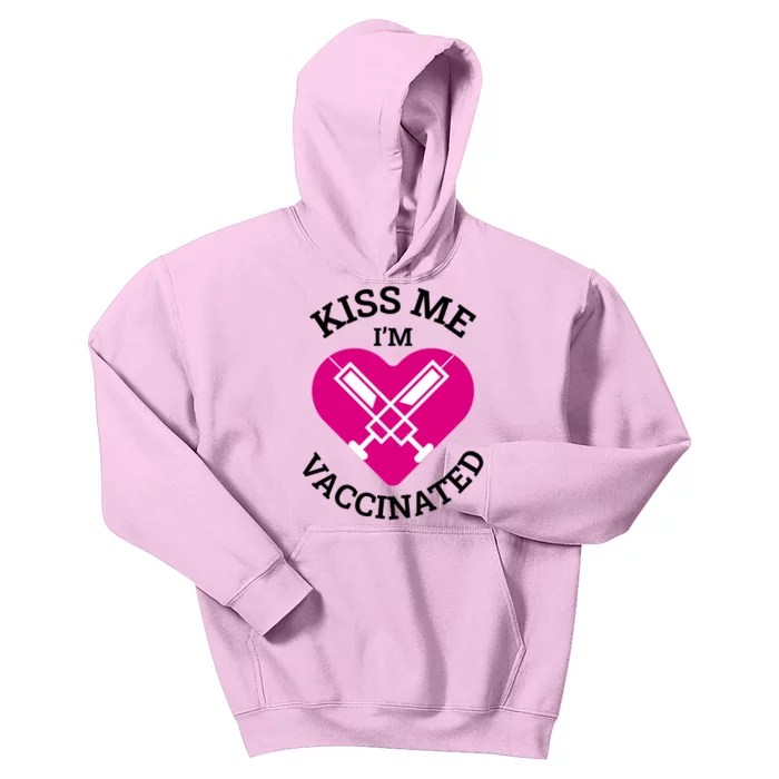 Kiss Me I'm Vaccinated Kids Hoodie